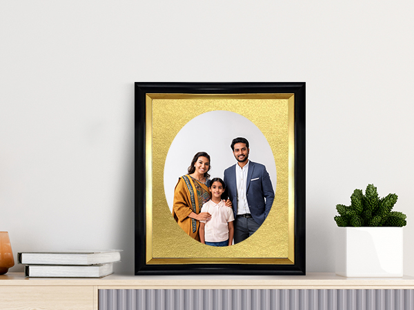 Oval Golden Frame