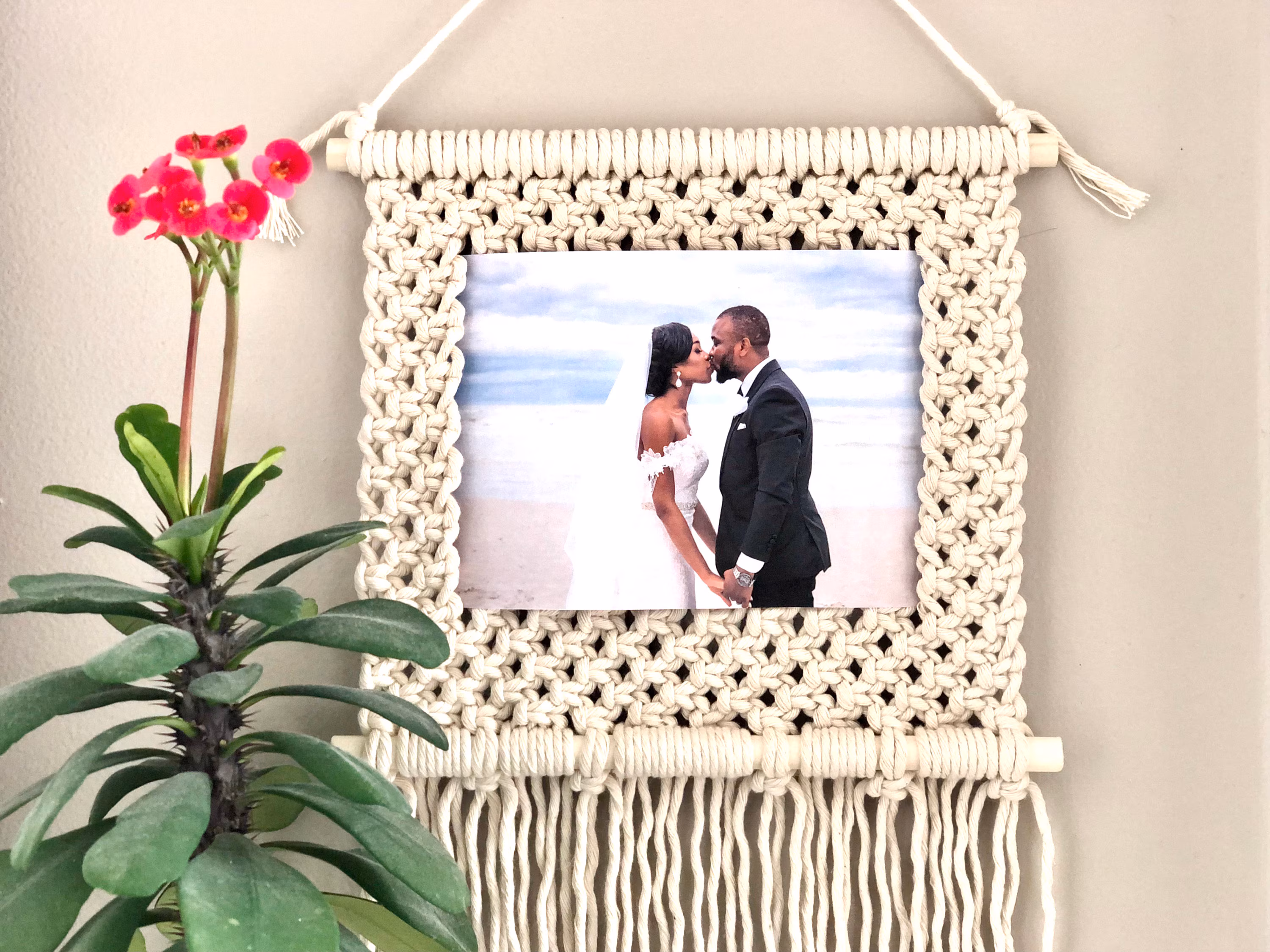 Bohemian Macrame Photo Frame