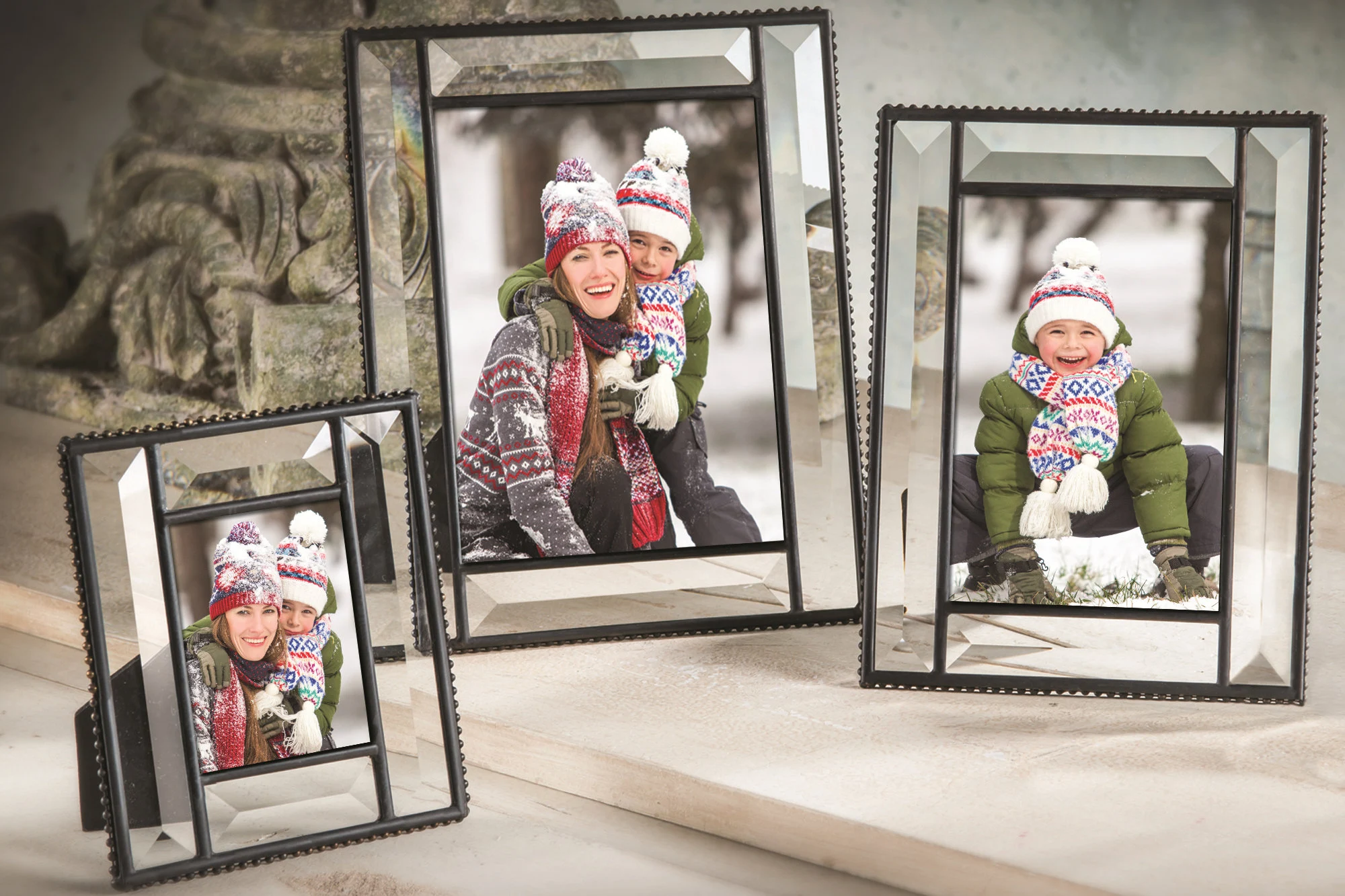 Crystal Glass Tabletop Frame
