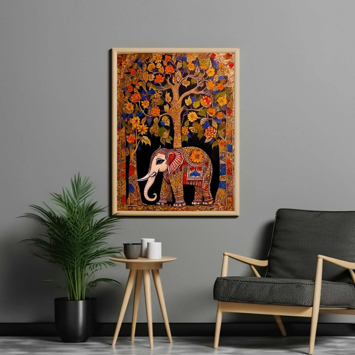Traditional Indian Ethnic Art Frame