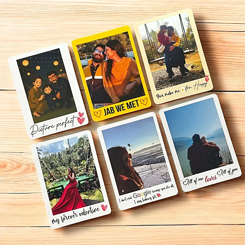 Magnetic Polaroid Fridge Photos (Set of 12)